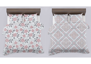 Ready Ship High Quality 7-Piece Luxury Geometric Bedspread Set | Customized Size Bedskirt Curtains Sheets | Printed Bedding - Product Image 3