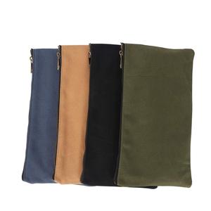 Heavy Duty Canvas Túi Nhỏ Lưu Trữ Canvas Công Cụ Túi Với Brass Zipper - Product Image 3