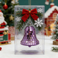 Boule disco en forme de cloche de haute qualité, fabriquée à la main, vente en gros d'usine, pour décorations de Noël, décorations de fête