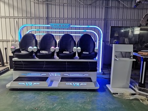 Hot Business 4 Asientos 9D Realidad <span class=keywords><strong>Virtual</strong></span> Cine Juego Simulador Equipo Vr Cine Silla 9d Vr Huevo para Centro Comercial - Product Image 4