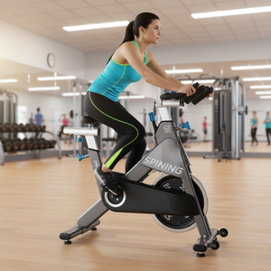 Vélo de spinning magnétique Cheernin Fitness, version améliorée, siège réglable, pour entraînement <span class=keywords><strong>cardio</strong></span> à domicile - Product Image 1