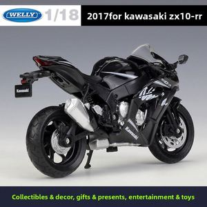 WELLY 1:18 2017 ZX-10RR Modèle de moto miniature en métal avec suspension à ressorts, jouet de collection - Product Image 3
