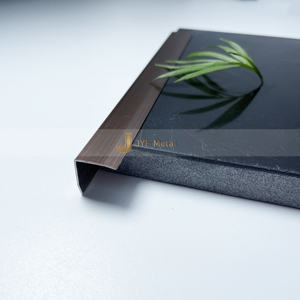 EX406 Anti Fingerprint Stainless Steel Trim Profile Interior Wall Decoration Architectural Project Decorative <b>Strip</b> - Product Image 3