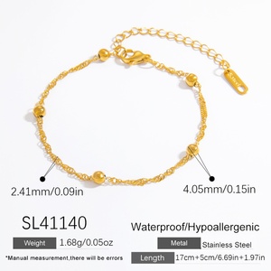 Pulsera de Oro de 18K de Alta Gama con Cadena de Acero Inoxidable, Estilo Moderno y Acabado Duradero - Product Image 6