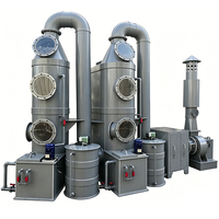 Équipement de purification des gaz résiduels : Tours de lavage à tamponnement, Tour de purification des fumées noires, Système de lavage par pulvérisation pour la pollution atmosphérique