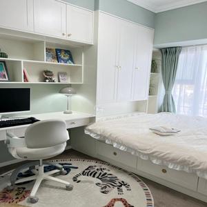 Plateforme Tatami Moderne Nordique Sur Mesure <span class=keywords><strong>avec</strong></span> Rangement Combiné, <span class=keywords><strong>Bureau</strong></span> et <span class=keywords><strong>Lit</strong></span> Intégrés pour Appartement - Product Image 2