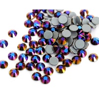 Vente en gros 500 gros 72000 pièces Emballage en gros sac Ss10 Cristal AB Coréen Flatback DMC Strass thermocollants avec colle thermique forte