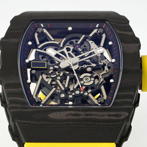 35-02 High-Quality Carbon Fiber Skeleton <b>Automatic</b> Mechanical Watch, Luxury Sports Mechanical Watch for Men - Product Image 3