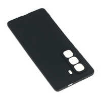Coque de téléphone en Tpu transparente noire pour Infinix Hot 50 4G 5G mince sensation douce couverture arrière antichoc