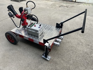 Monitor Antincendio Antideflagrante in Acciaio Inox su Carrello con Telecomando Wireless da 150m, Flusso 60.5L/S, Cannone ad Acqua Antincendio con Portata di 76m - Product Image 3