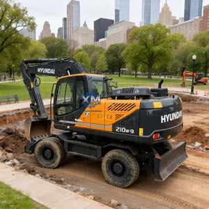 Excavadora de Ruedas <span class=keywords><strong>Hyundai</strong></span> R210W-9 de <span class=keywords><strong>20</strong></span> Toneladas, Versátil, con Motor Cummins, Equipo de Ingeniería Usado en Buenas Condiciones - Product Image 1