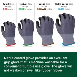 Gants de travail en nylon et spandex tricotés sans couture avec mousse de nitrile, personnalisables pour l'agriculture et la construction, vente en gros - Product Image 3