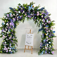 Arche de fleurs artificielles de haute qualité en gros, personnalisée pour la planification de mariages et les décorations d'événements commerciaux