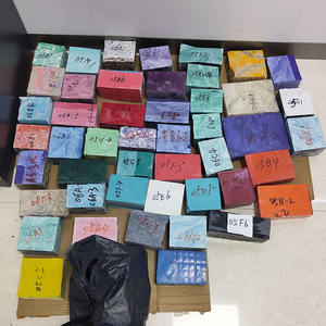 Turquesa Sintética Multicolor Sin Cortar, Materia Prima de Piedra Preciosa para la Fabricación de Gemas Sueltas - Product Image 2