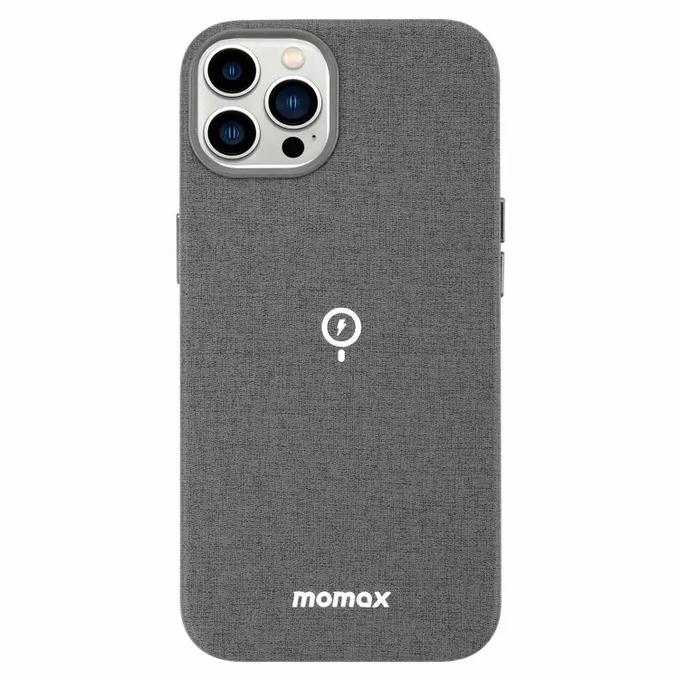 MOMAX MFM Certificado Microfibra Cuero batería portátil Funda de teléfono magnética para iPhone 15 14 13 funda de teléfono de carga