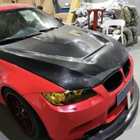 Cubierta de Ventilación para Capó Delantero de Fibra de Carbono Real Estilo GTS para BMW Serie 3 E90 E92 E93 (2008+), Nueva Condición, Accesorios para Auto, Incluye Tornillos