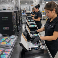 Kit de Etiquetas de Seguridad con Hologramas Personalizados y Herramienta de Aplicación para Protección de Marca