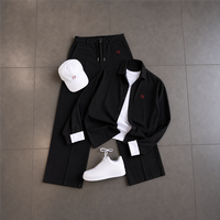 Ensemble chemise et pantalon pour homme personnalisé 100% coton, broderie logo, chemise à manches longues, pantalon large, imprimé, formel, fabricant OEM ODM, vente en gros