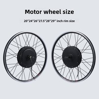 Kit de conversion de vélo électrique avec batterie au lithium, moteur magnétique adhésif en acier 48V 1000W pour roue arrière