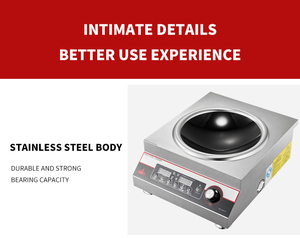 Cuisinière à <span class=keywords><strong>induction</strong></span> électrique portable professionnelle 5 kW pour <span class=keywords><strong>wok</strong></span> et soupes - Product Image 5
