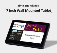 Gcvision — écran tactile mural LED de 7 pouces, pour salle de réunion, écran avec POE, NFC, RFID