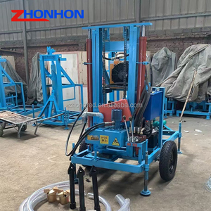 เครื่องเจาะบ่อน้ำแบบพกพา 50-<span class=keywords><strong>150</strong></span> เมตร สำหรับเจาะบ่อน้ำลึก เครื่องเจาะบ่อน้ำแบบหมุน สำหรับพืชผลในพื้นที่แห้งแล้ง - Product Image 3