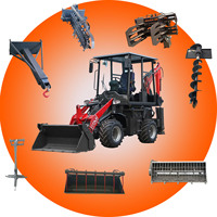 Chargeuse-pelleteuse diesel de taille moyenne Telstone, commande PLC, 4x4/AWD, siège réglable avec suspension, rangement d'outils intégré, moteur, garantie 1 an