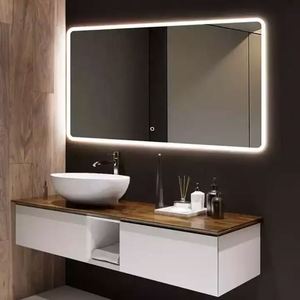Tendances Produits 2025 Moderne Rectangle Intelligent Gradation Anti-Brouillard Mur Led Smart Salle De Bains Miroir Salon Meubles - Product Image 2