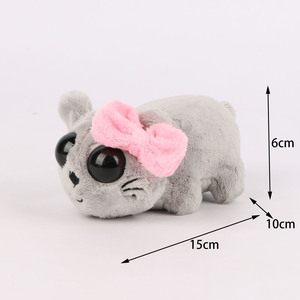 Sad Hamster <span class=keywords><strong>Meme</strong></span> Juguete de peluche Animales de peluche Juguetes Hámster con ojos grandes Peluches suaves 15cm para niñas Decoraciones para el hogar - Product Image 1
