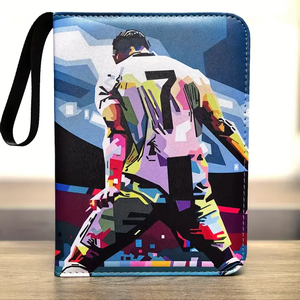 Archivering Producten Lederen 3 Ring Binder <span class=keywords><strong>Pu</strong></span> Lederen Trading Toploader Binder Album <span class=keywords><strong>4</strong></span> Pockets Premium Top Loader Kaart Binder - Product Image 6