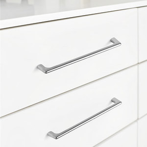 Pegangan pintu Nordic, lemari pakaian perak terang minimalis Modern minimalis cerah - Product Image 6