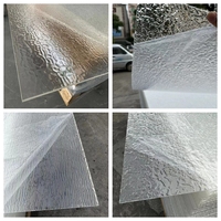 1/8 "Lridescent Glacier Lce Rainforest Texture Feuille Acrylique