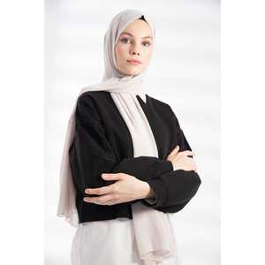 Écharpe longue ethnique en mousseline de viscose et de coton avec décoration en strass, hijab pour l'hiver et l'été, châle - Product Image 1