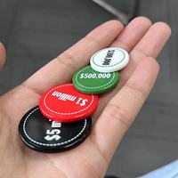 Jetons en plastique personnalisés avec vos logos - Vente en gros de jetons personnalisés pour jeux, durables, non toxiques, écologiques, 25x2mm, pour fêtes de casino