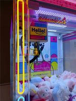 Jouet en peluche Machine Arcade Grue Griffe Machine Jeux à jetons dans un terrain de jeu d'amusement à vendre