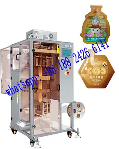 Máquina automática de embalaje de bolsitas de jugo de pasta de salsa de mermelada de fresa