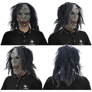 Su misura Halloween raccapricciante spaventoso biochimico <span class=keywords><strong>alieno</strong></span> Zombie <span class=keywords><strong>maschera</strong></span> terrore fantasma <span class=keywords><strong>maschera</strong></span> diavolo Nausea verme insanguinato <span class=keywords><strong>maschera</strong></span> in lattice realistico - Product Image 4