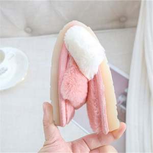 Meilleures ventes - Pantoufles en peluche de haute qualité pour femmes R0850, style maison en fourrure chaude d'hiver - Product Image 2