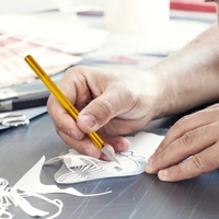Stylo de gravure métallique fait main, outil de sculpture pour tampons en caoutchouc DIY, 3 lames différentes, OEM ODM pour l'art, l'artisanat, le couteau à découper le papier, le pochoir