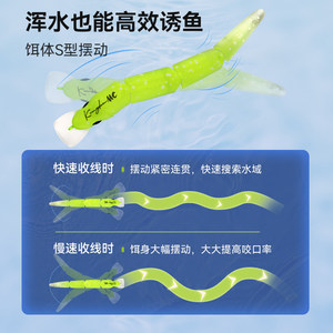 Señuelo artificial King Lure de hundimiento lento, cuatro secciones, tipo Minnow, 75 mm, 4.3 g, para pesca de trucha en arroyo. - Product Image 2