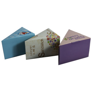 Storage <b>Boxes</b> Paper Packaging Disposable Paper <b>Boxes</b> Food Grade Custom Triangle Sandwich <b>Boxes</b> - Product Image 5