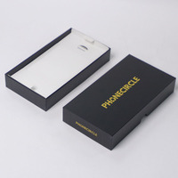 Caja de Regalo Personalizada para Teléfono Celular, Negra, Reacondicionada, Genérica, para iPhone 12/13/16/17, con Logotipo Estampado en Caliente