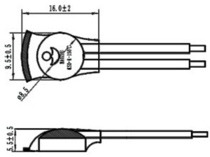<span class=keywords><strong>TB11</strong></span> Series Nút Loại Chuyển Đổi Nhiệt Bảo Vệ Nhiệt Cho Pin Và Thiết Bị Gia Dụng - Product Image 2
