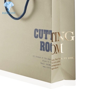 Custom Eco Friendly Thick Folding Private Label Paper <b>Tote</b> Bag Craft Paper Shopping Bag - Product Image 3