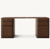 Bureau en marbre de luxe personnalisé Mobilier de maison Bureau en bois de chêne