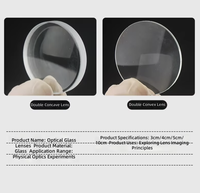 Optical Glass Lenses Convex Concave Double Convex Concave Flat Convex Homemade Telescope Xq00020 Multi-Diameter