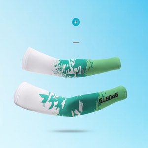 Manchon <span class=keywords><strong>de</strong></span> <span class=keywords><strong>compression</strong></span> sportif en soie glacée respirante, anti-UV, élastique et économique pour la conduite et le cyclisme en extérieur - Product Image 2