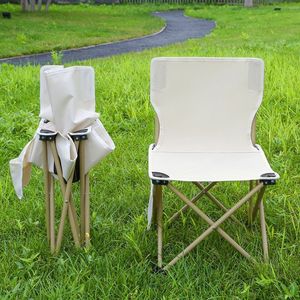 Chaise de camping pliante portable en acier, chaise de loisirs d'extérieur pour pique-nique et pêche - Product Image 4