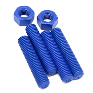 M8 Din 976 M39 Astm A193 Grade B7 acier au carbone Gr tous écrou et rondelle filetés Ptfe M8 x 90 Mm tige filetée