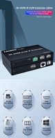 200M 4K 30Hz HDMI USB KVM IP Extender Émetteur Récepteur sur RJ45 Cat5e/6 Câble